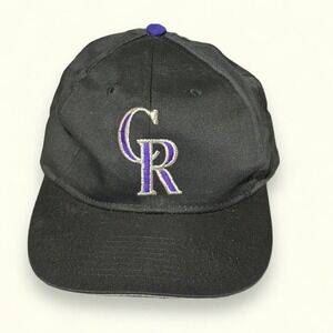 Vintage 90s Colorado Rockies Baseball Hap Adjustable Snap Closure‎ (OS) ~NEW